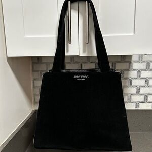 Jimmy Choo Parfums Black & Silver Glitter Tote